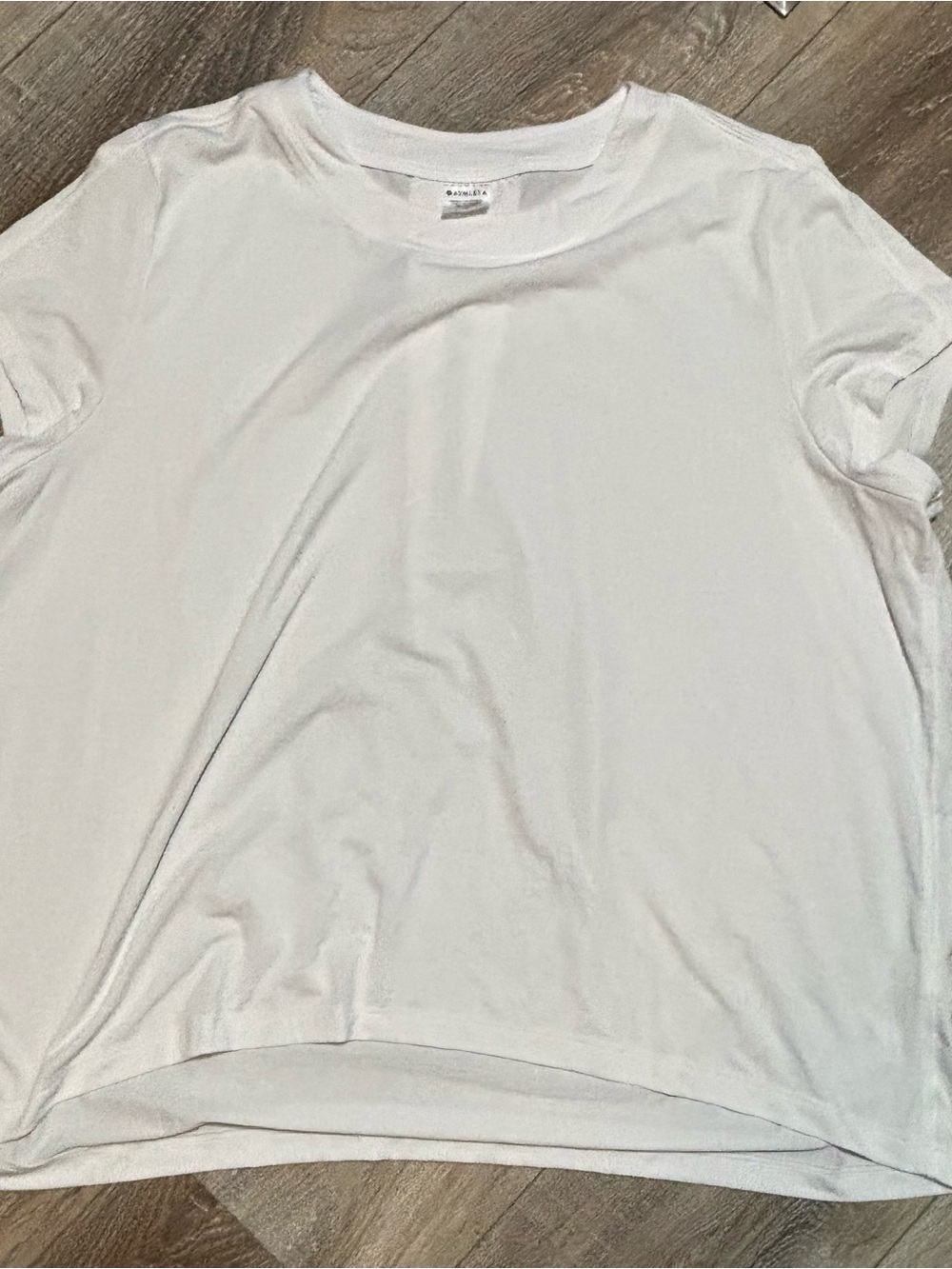 Athleta Women's White Short Sleeve Crew Tee size large activewear workout